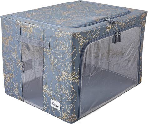 folding metal storage box